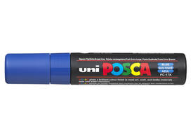 Paintmarker Uni POSCA PC17K extra breed rechthoek donkerblauw