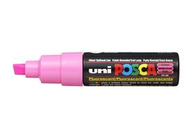 Paintmarker Uni POSCA PC8K breed schuin fluor roze
