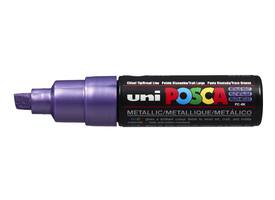 Paintmarker Uni POSCA PC8K breed schuin metallic paars
