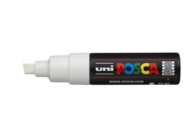 Paintmarker Uni POSCA PC8K breed schuin wit
