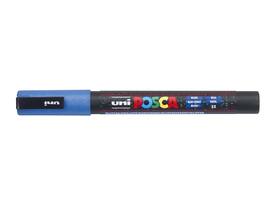 Paintmarker Uni POSCA PC3M fijn glitter donkerblauw