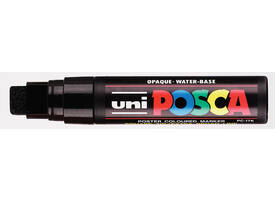 Paintmarker Uni POSCA PC17K extra breed rechthoek zwart