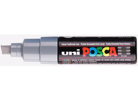 Paintmarker Uni POSCA PC8K breed schuin grijs