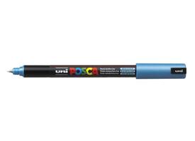 Paintmarker Uni POSCA PC1MR extra fijn metallic blauw