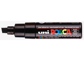 Paintmarker Uni POSCA PC8K breed schuin zwart