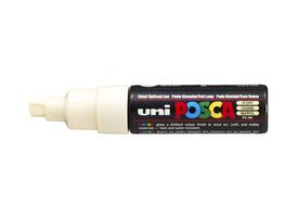 Paintmarker Uni POSCA PC8K breed schuin ivoor