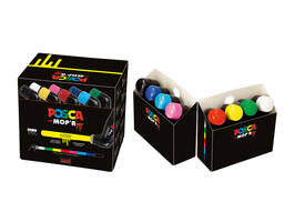 Paintmarker Uni POSCA PCM22 Mop'r assorti set à 8 stuks