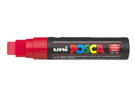 Paintmarker Uni POSCA PC17K extra breed rechthoek rood