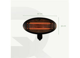 Terrasverwarmer BRASQ PHW100 hangend elektrisch