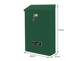 Brievenbus BRASQ PB100 Basic wand groen