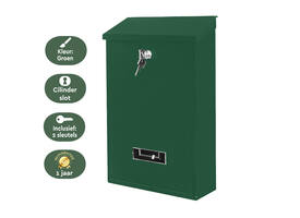 Brievenbus BRASQ PB100 Basic wand groen