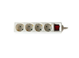 Stekkerdoos BRASQ  4 voudig 3 meter wit