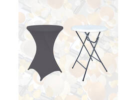 Tafelrok BRASQ voor statafel 80cm antraciet