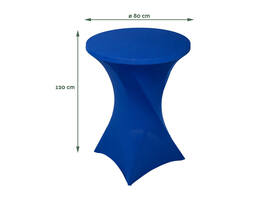 Tafelrok BRASQ voor statafel 80cm blauw