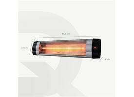 Terrasverwarmer BRASQ PHW200 hangend elektrisch met afstandbediening