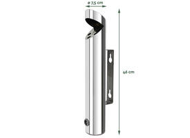 Asbak BRASQ wand AT200 RVS