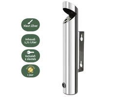 Asbak BRASQ wand AT200 RVS
