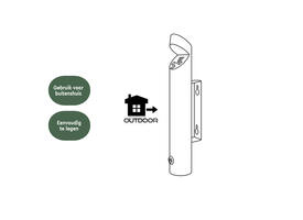 Asbak BRASQ wand AT200 RVS