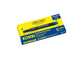 Inktpatroon Online Kombi blauw doos à 5 stuks