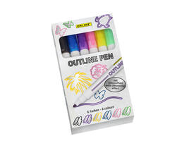Viltstift Online Outline assorti doos à 6 stuks