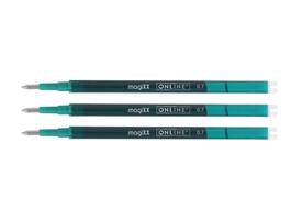 Gelschrijvervulling Online Magixx medium turquoise blister à 3 stuks