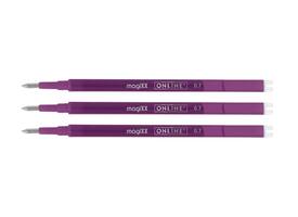 Gelschrijvervulling Online Magixx medium violet blister à 3 stuks