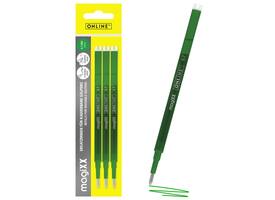 Gelschrijvervulling Online Magixx medium groen blister à 3 stuks