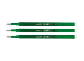 Gelschrijvervulling Online Magixx medium groen blister à 3 stuks