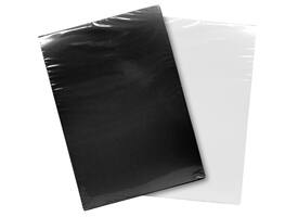 Voorblad Quantore A4 PP 300 micron zwart 100 stuks