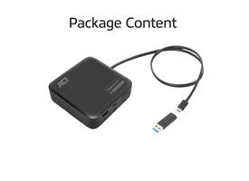 Dockingstation ACT USB-C Dual Monitor met Power Delivery