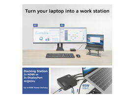 Dockingstation ACT USB-C Dual Monitor met Power Delivery