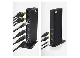 Dockingstation ACT USB-C Dual Monitor met laadpoort