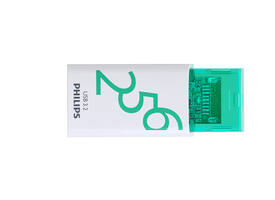 USB stick 3.2 Philips Click USB-C 256GB groen