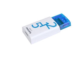 USB stick 3.2 Philips Click USB-C 512GB blauw