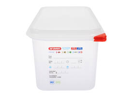 Voedseldoos Araven GN 1/3 met deksel 6 liter 4 stuks