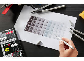 Creative Tips STABILO Arty assorti tips zwart blister à 5 stuks
