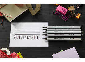 Creative Tips STABILO Arty assorti tips zwart blister à 5 stuks