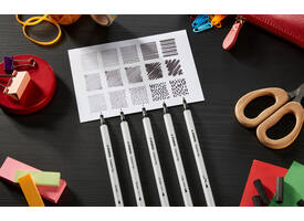 Creative Tips STABILO Arty assorti tips zwart blister à 5 stuks
