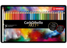 Kleurpotloden STABILO CarbOthello kalkpastel assorti blik à 36 stuks
