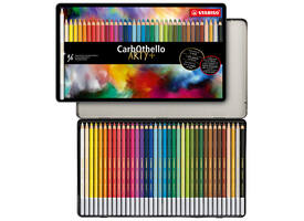 Kleurpotloden STABILO CarbOthello kalkpastel assorti blik à 36 stuks