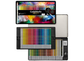 Kleurpotloden STABILO CarbOthello kalkpastel assorti blik à 48 stuks