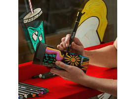Creatieve marker Sharpie brushpunt assorti blister à 5 stuks