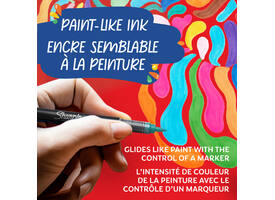Creatieve marker Sharpie brushpunt assorti blister à 5 stuks
