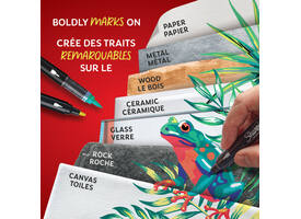 Creatieve marker Sharpie brushpunt assorti blister à 5 stuks