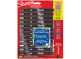 Creatieve marker Sharpie assorti blister à 12 stuks
