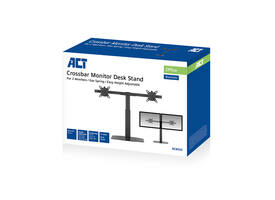 Monitorarm ACT office gasveer crossbar 2 schermen