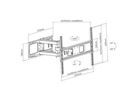 TV wandsteun ACT Full motion 37 tot 70 inch VESA