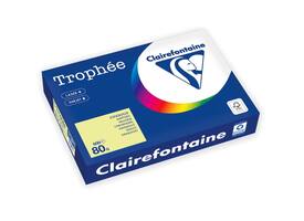 Kopieerpapier Trophée A4 80gr citroengeel 500 vel
