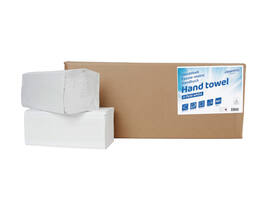 Handdoek Cleaninq H3 z-vouw 2-laags 225x220mm 20x200 vel wit