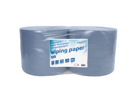 Poetspapier Cleaninq extra groot 2-laags 1000 vel blauw